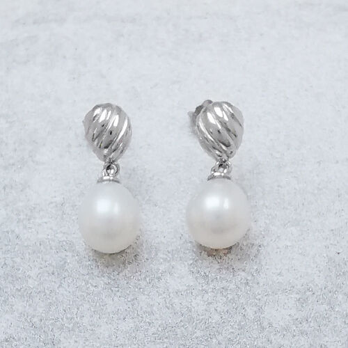 Srebrne kolczyki z perłami