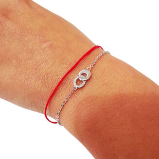 Srebrna bransoletka - znak nieskończoności - 2