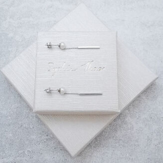 Wiszące kolczyki z perłami - 2