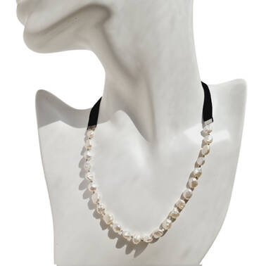 Oryginalny naszyjnik z naturalnymi perłami